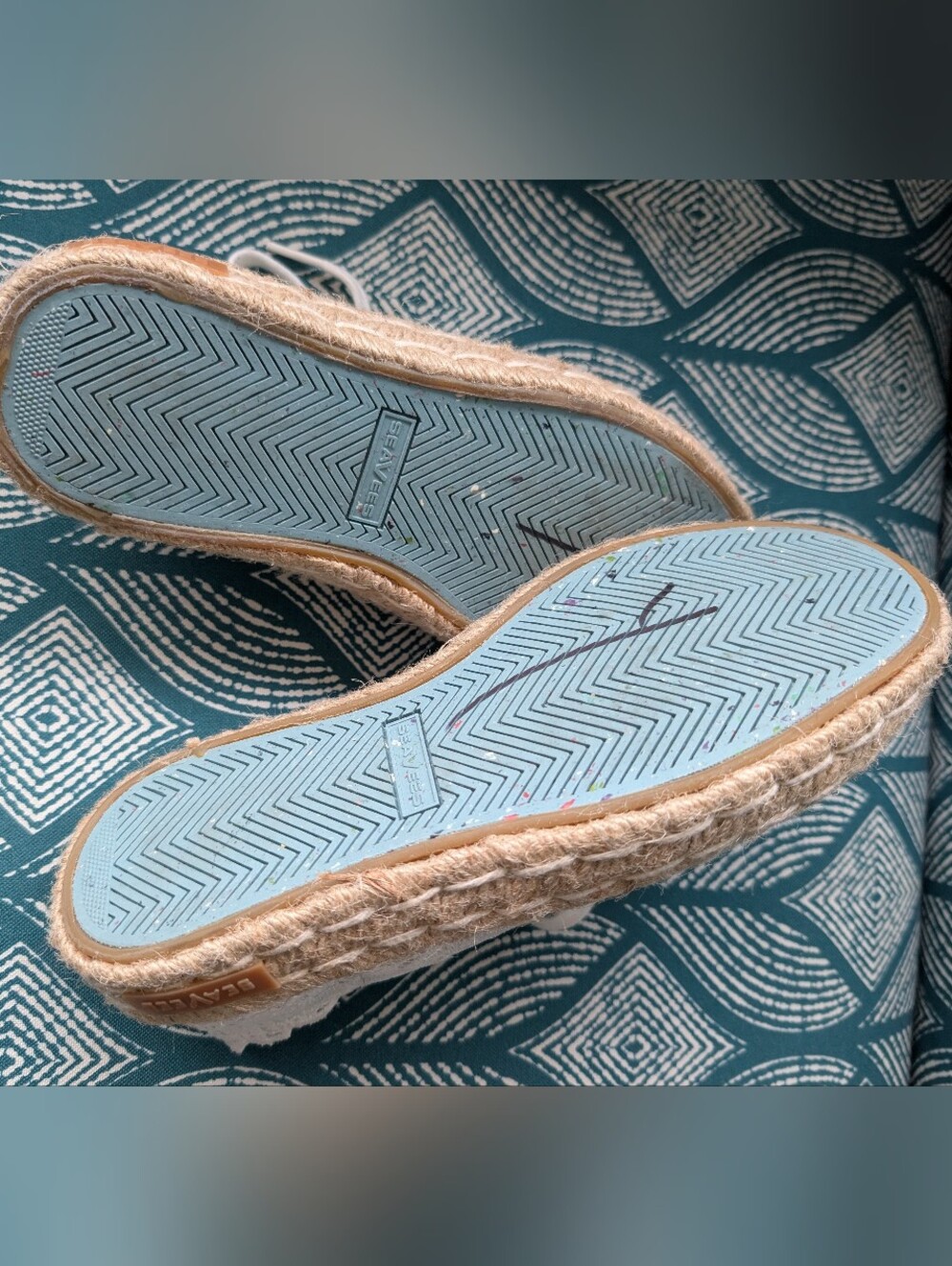 SeaVees White Lace Espadrille Sneakers 7.5 - Picture 7 of 10
